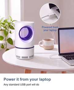 Mosquito and fly trap: Power it from your laptop