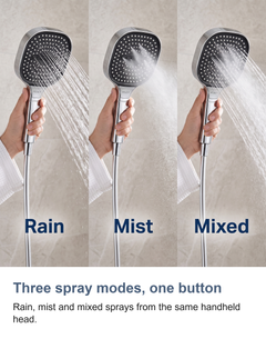 Three spray modes, one button