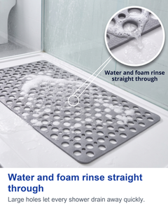 Water and foam rinse straight through