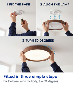Fitted in three simple steps