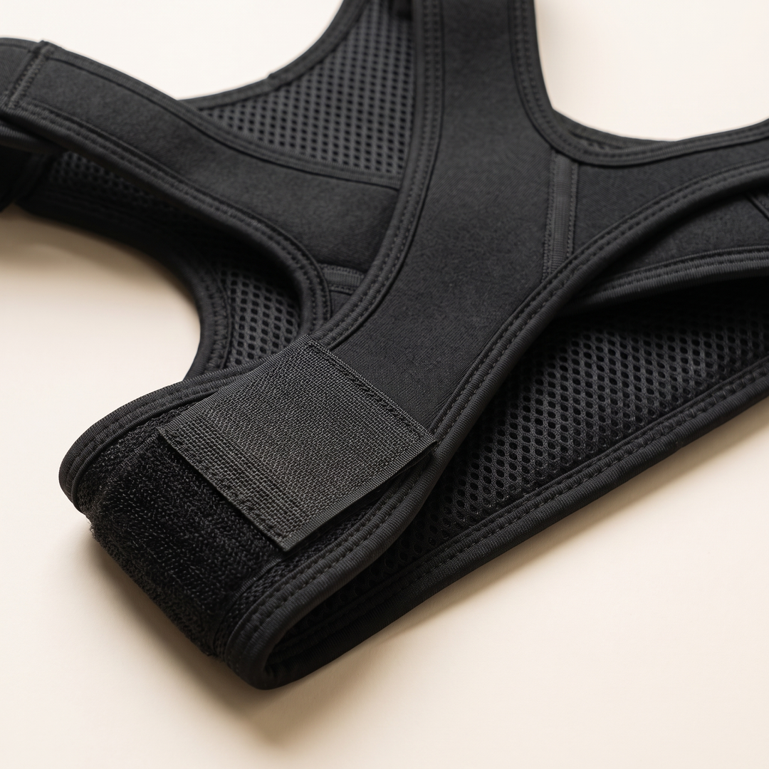Breathable fabric and adjustable straps detail