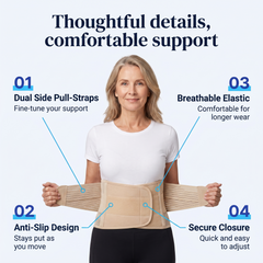 Lower-back belt design details
