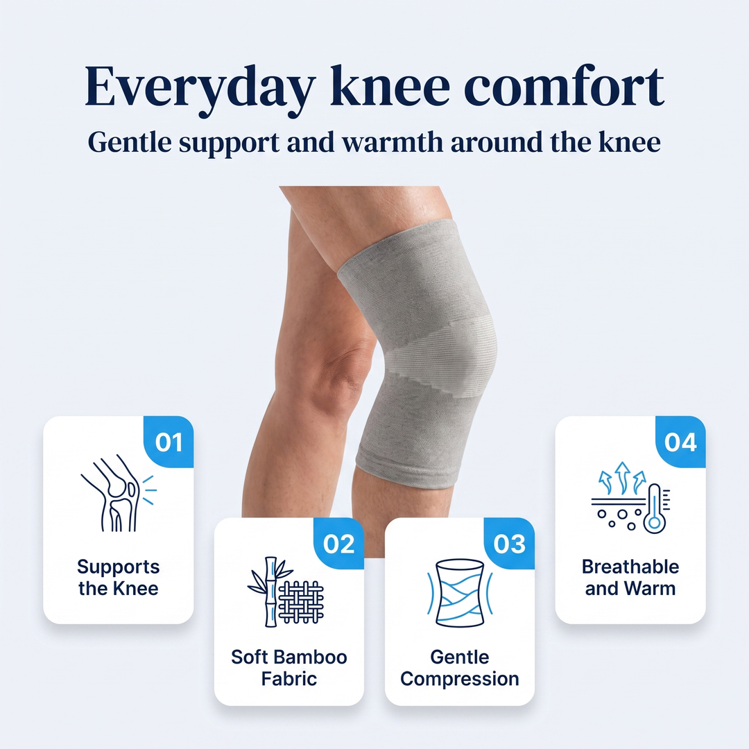 Gentle support around the knee