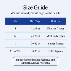 Choose your size with confidence