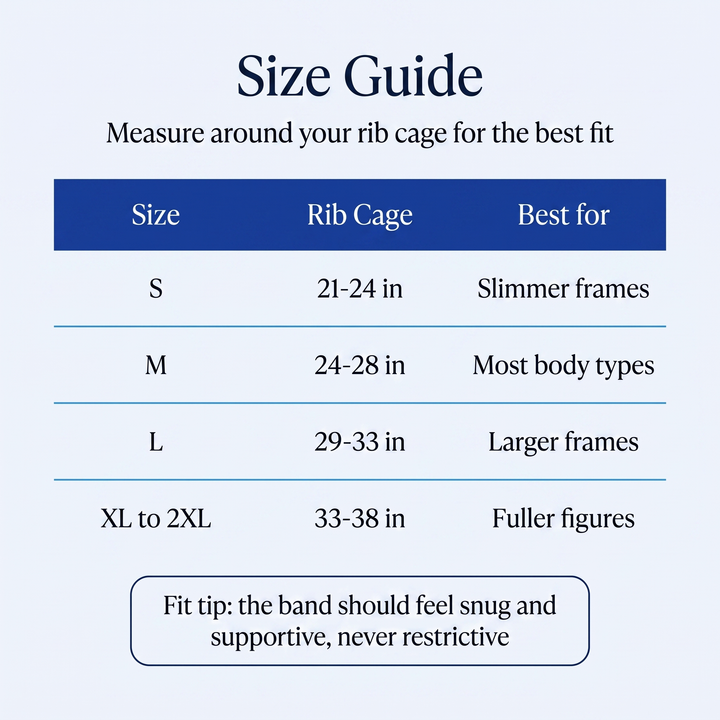 Choose your size with confidence