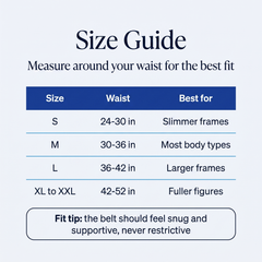Choose your size with confidence