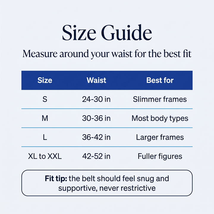 Choose your size with confidence