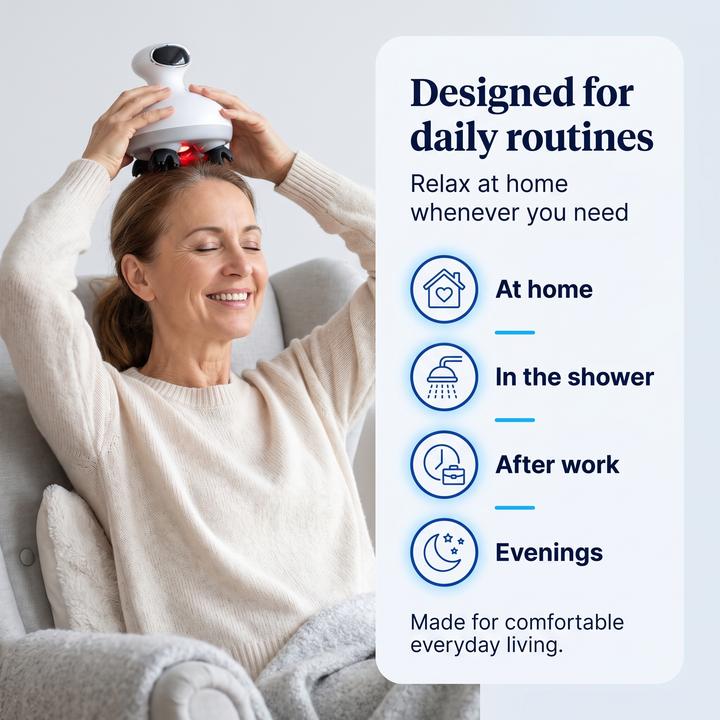 From the shower to the sofa
