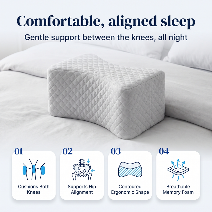 Gentle support between the knees