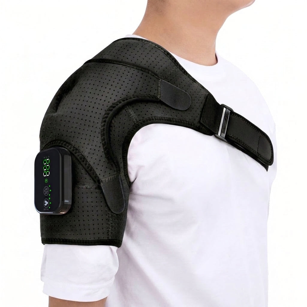 Heated Shoulder Massager Brace with Vibration