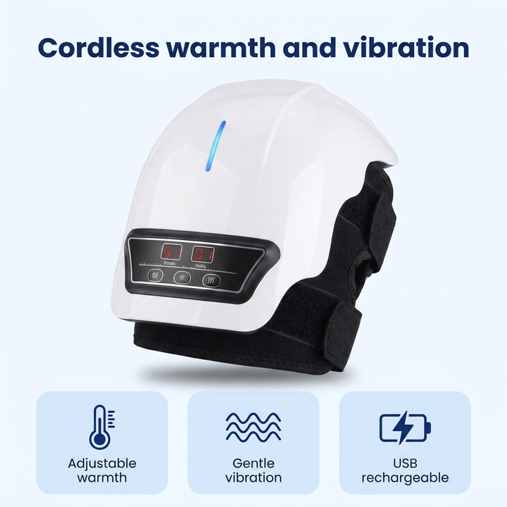 knee massager warmth and vibration features