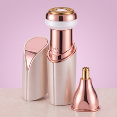 Champagne Gold 2-in-1 lady facial and body hair trimmer