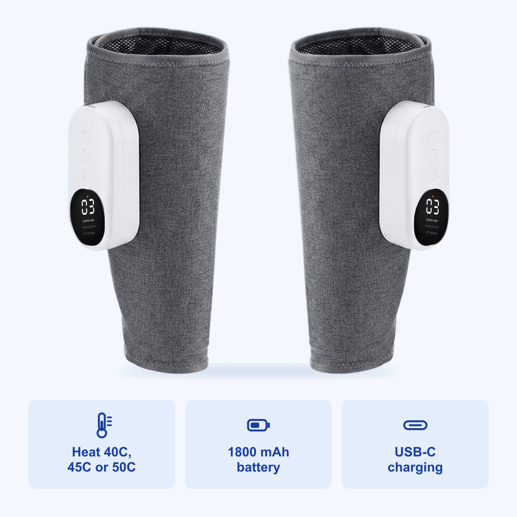 Cordless Leg Massager with Air Compression and Heat
