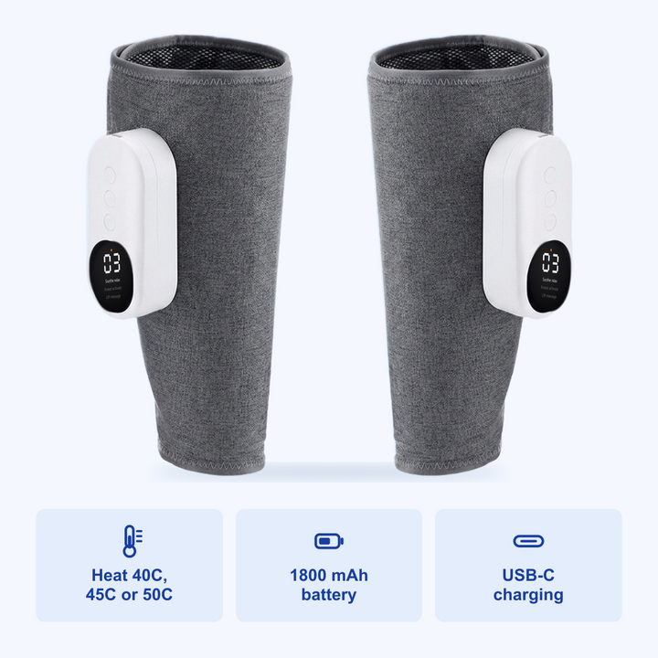 Cordless Leg Massager with Air Compression and Heat