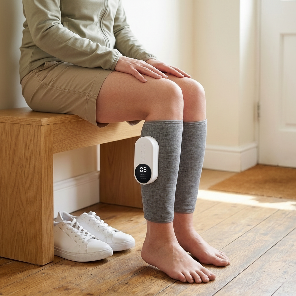 Cordless Leg Massager with Air Compression and Heat