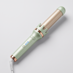 Automatic hair curler, 32mm ceramic curling wand, Green