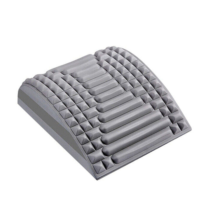 Back & Neck Stretcher with Lumbar Support, grey colour