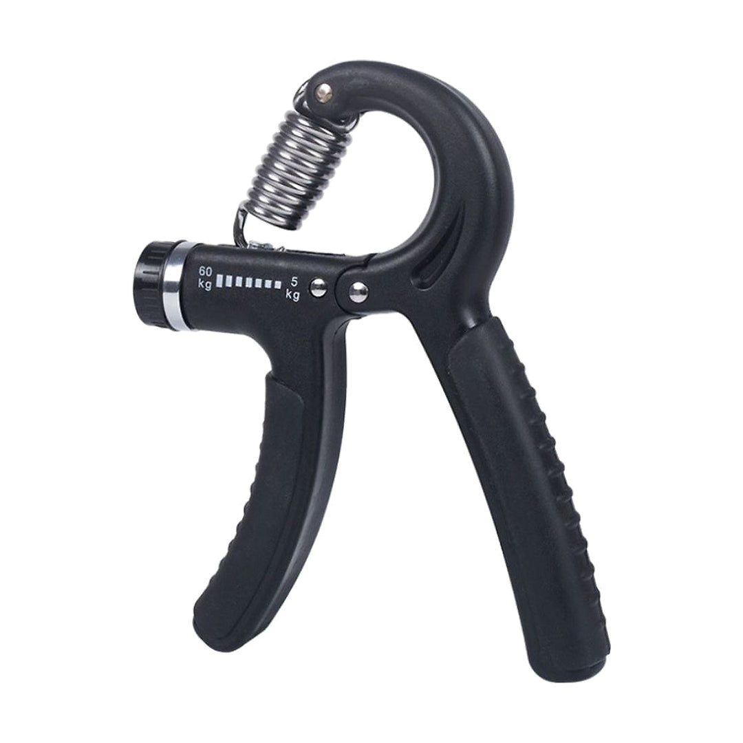 Adjustable hand grip strengthener in black