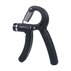 Adjustable hand grip strengthener in black
