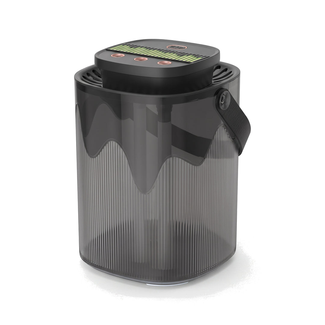 Humidifier with a smoked three litre tank and a black vented lid