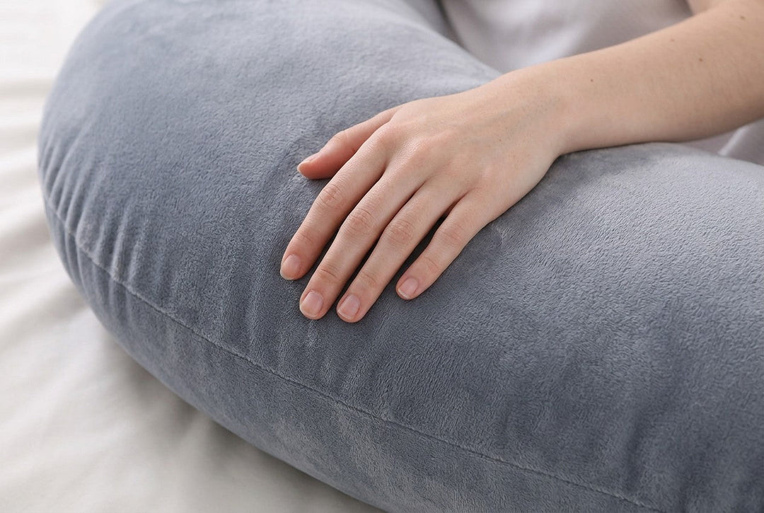 J Shaped Pregnancy Pillow with Full Body Support