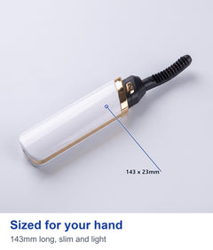 Sized for your hand: 143mm long, slim and light