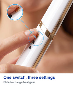 One switch, three settings: slide to change heat gear