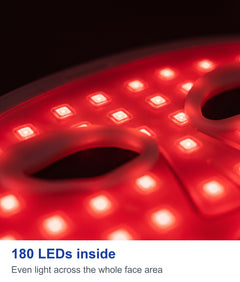 Close view of the LED pads inside the face mask