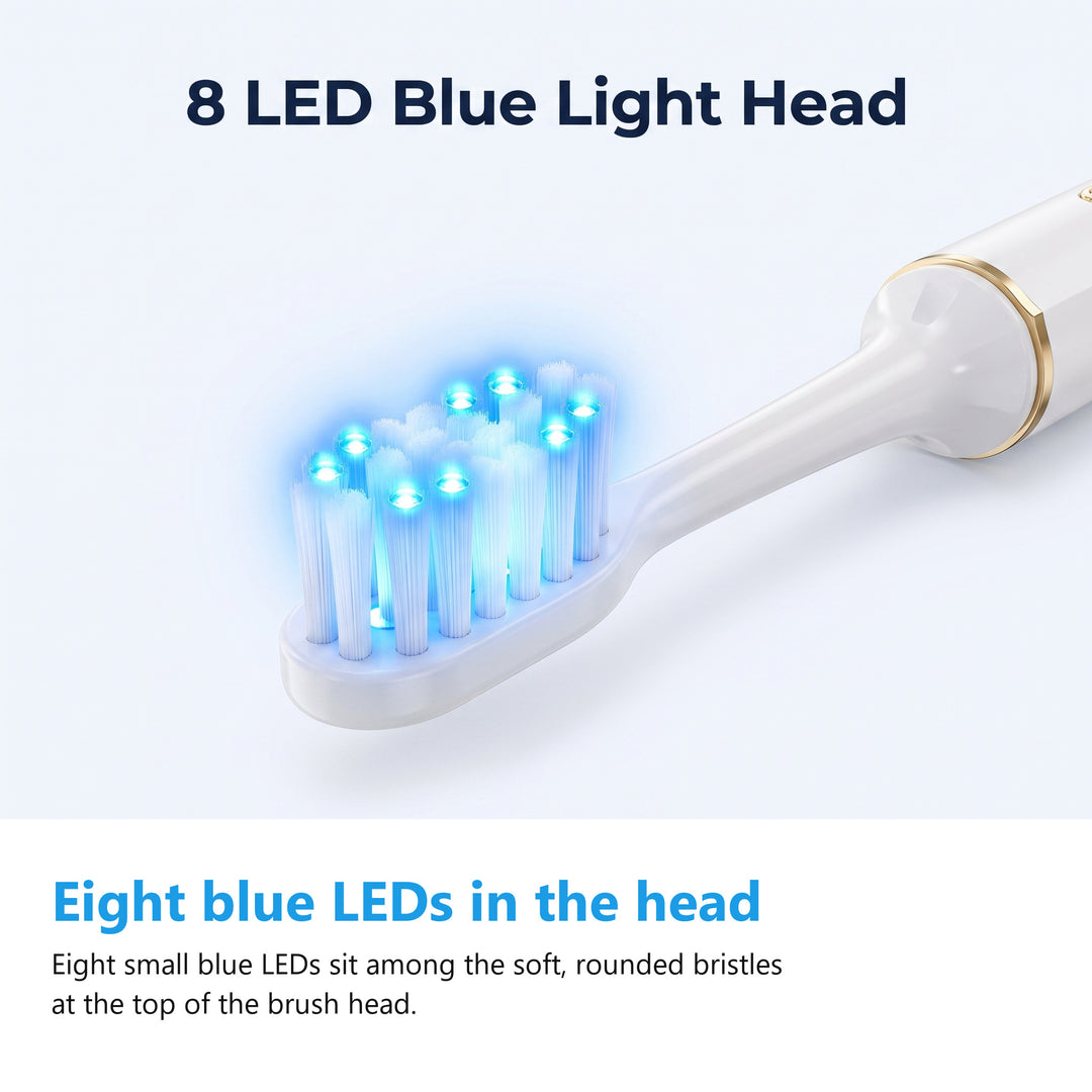 8 LED blue light brush head