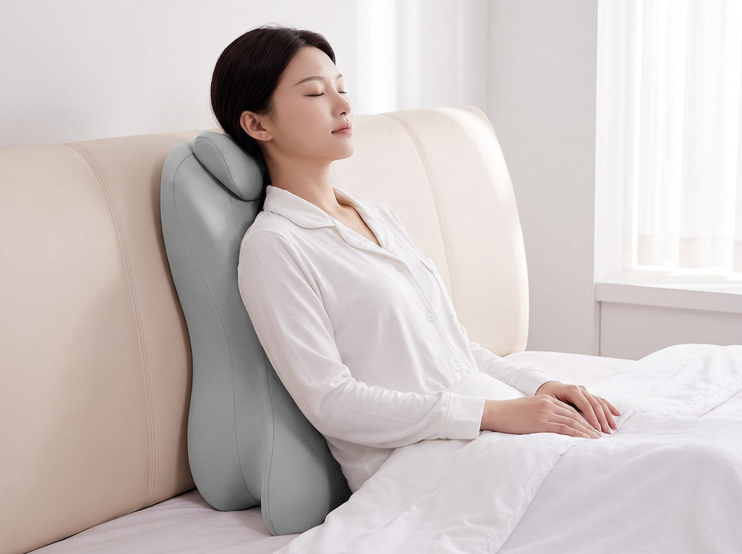 Memory Foam Reading Wedge Pillow with Detachable Headrest