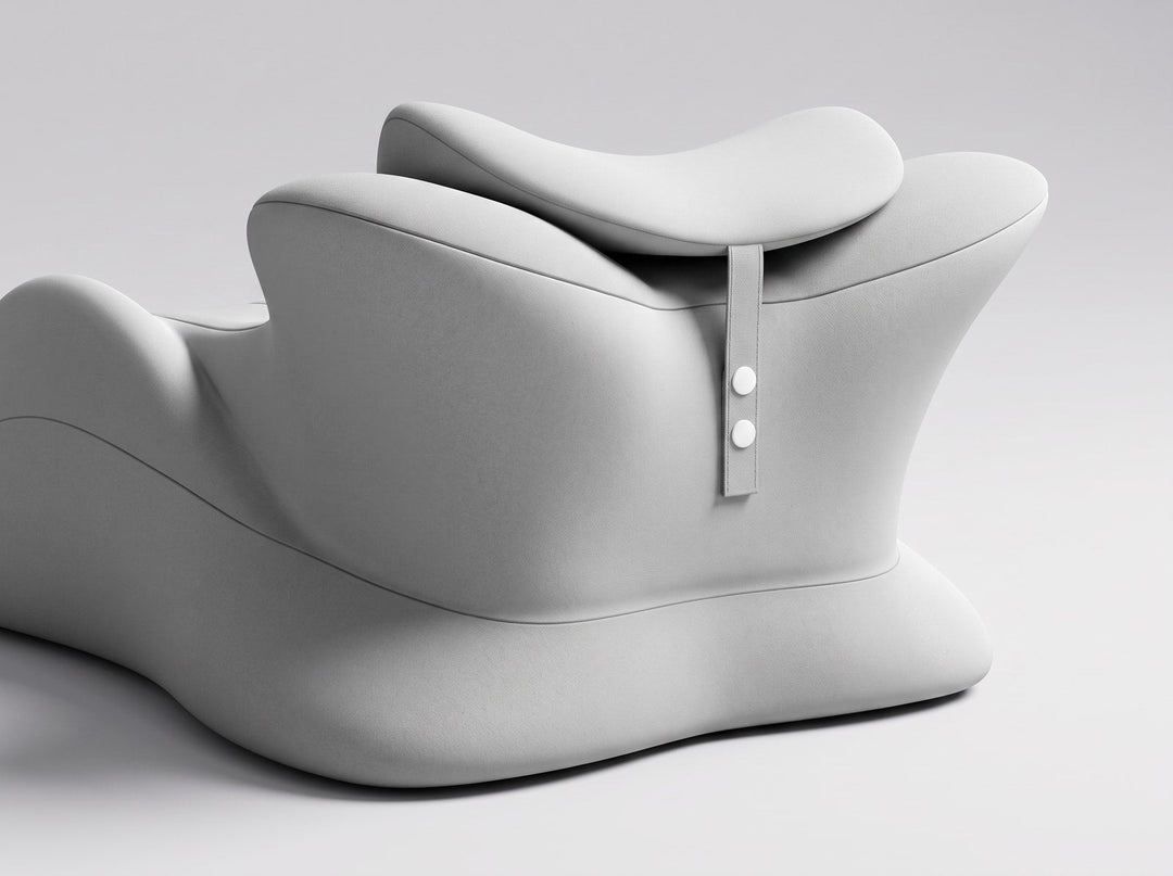 Memory Foam Reading Wedge Pillow with Detachable Headrest