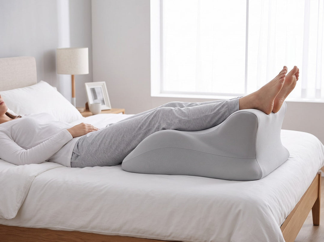 Memory Foam Reading Wedge Pillow with Detachable Headrest