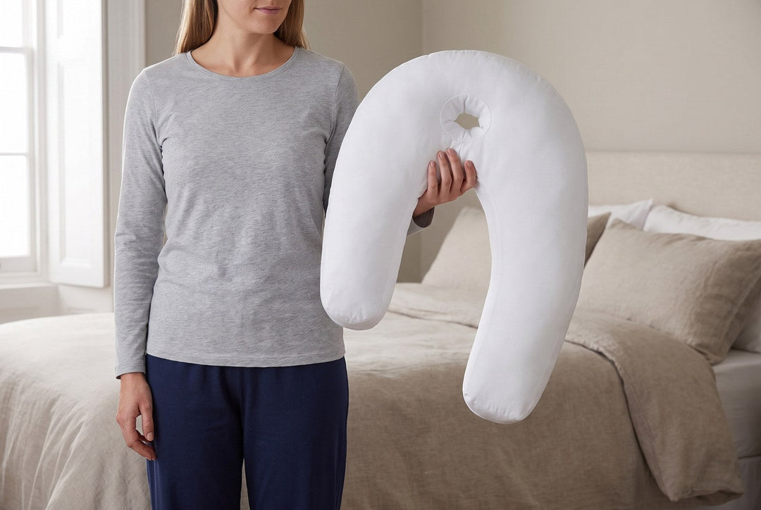U Shaped Side Sleeping Pillow with Arm Rest Gap