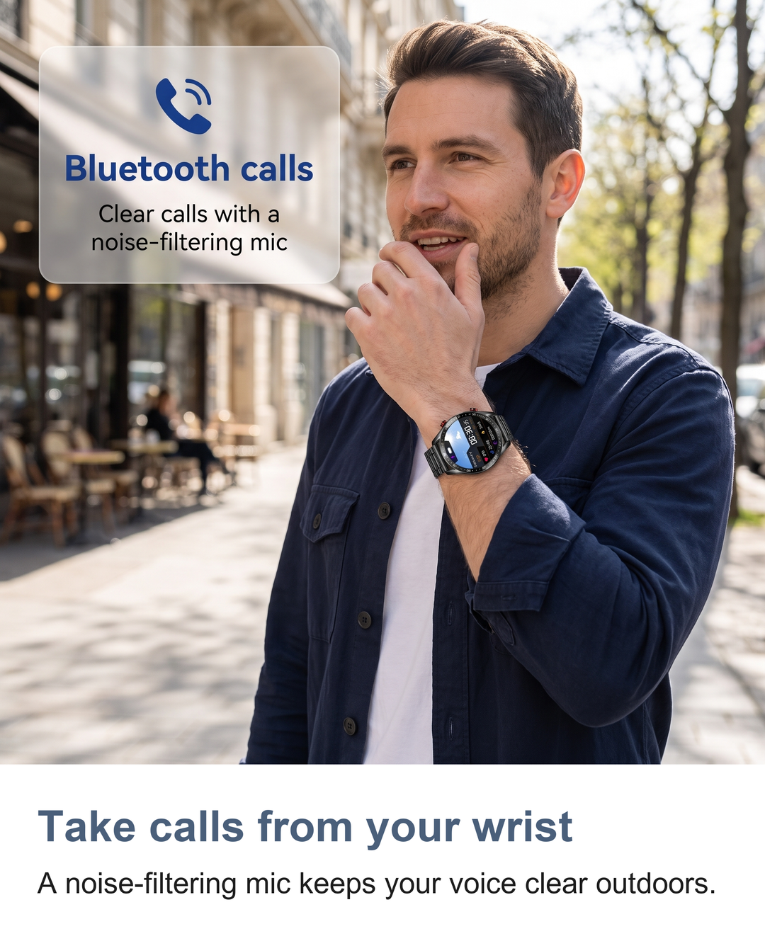 Smart watch for men: Take calls from your wrist