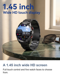 Smart watch for men: A 1.45 inch wide HD screen