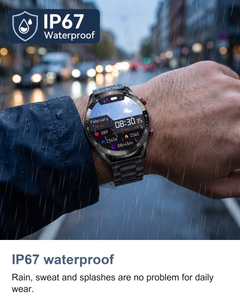 Smart watch for men: IP67 waterproof