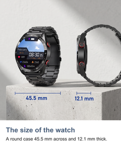 Smart watch for men: The size of the watch