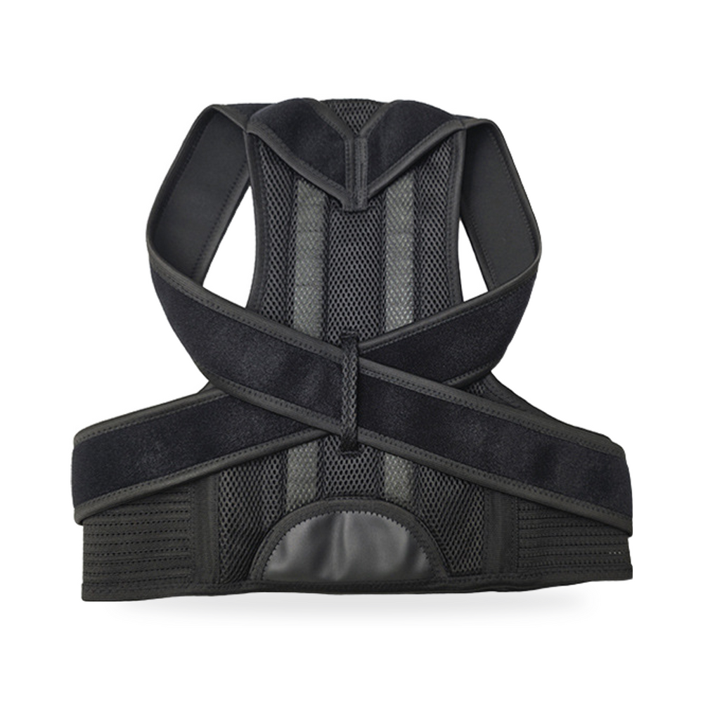 Posture corrector back brace in black